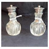 Crystal Salt & Pepper Shakers