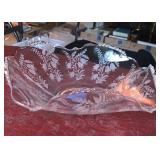 Antique Glass Flower Bowl