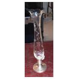 Antique Sterling/ glass Vase Stem Ware