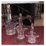 Antique Crystal Baskets