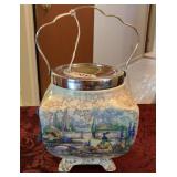 Antique English Biscuit Barrell