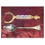Antique Silver Spoon & Magnifier