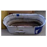 Antique Glavanized Pot/ with lid