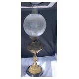 Antique Brass Oil  Lamp