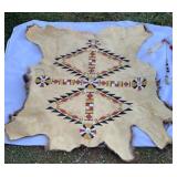 Hand Painted Elk Hide