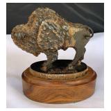 Iron Buffalo Sculpture