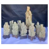 Antique Chinese Marble Figurines