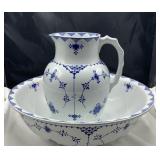 Antique Water Pitcher & Bowl