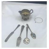 Silver Plated Utensil  Wind Chime