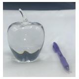 Hand Blown Crystal Paper Weight