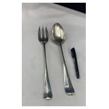 Silver Plate Salad Set