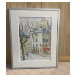 Original Water Color of Paris Street