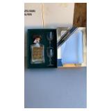 Amaretto Glasses & Bottle