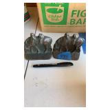 Brass Horse bookends