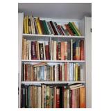 4 Shelves of Books including Cook Books, Historic