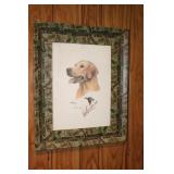 A. Taylor Yellow Lab Picture With a Flying