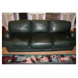Emerson Green Leather Sofa