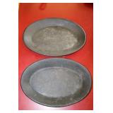 2 Cast iron plates 11" long
