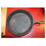 Cast iron fry pan marked 8 SK made in USA D1