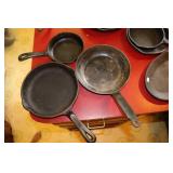 2 Wagners 1891 Original cast iron fry pans one is