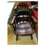 6 Jamestown Lounge Co pine restaurant style arm