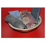 Lot of old eye glasses