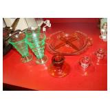 Lot of Depression glass including pink