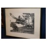 Dan Quest numbered woodcut Jack Daniels Famous