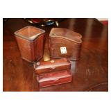 Genuine leather made in Italy playing card