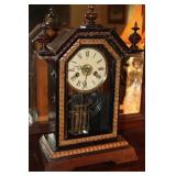 Antique walnut Junghans Germany mantle clock