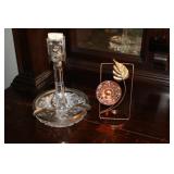 Crisfield souvenir thermometer and vintage glass