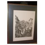 Old Mill and Creek Country scene picture with a