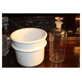 Hall Pottery crock marked Hall 4 on bottom and a