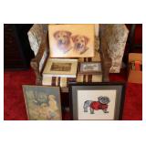 5 Pictures including labs, wood ducks, man at