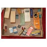 Box lot of old pharmacy advertising icluding Dr