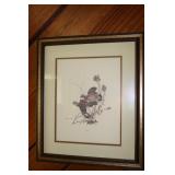 2 Pictures one of flying quail and other flying