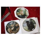 3 Labrador Retriever collectible plates and one