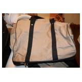 Lot including 3 rolling canvas luggage bags and a