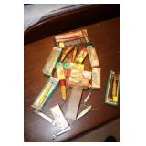 Lot of old lures including Heddon Surface Cobras,