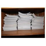 Cabinet contents including Playboy magazines,