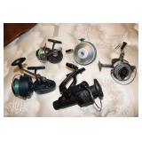 Lot of fishing reels including Airex "Lionel