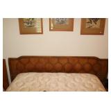 Bed frame with Four Seasons spring air mattress &