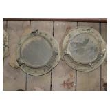Antique Ship portholes outside diameter 13"