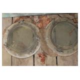 Antique Ship portholes outside diameter 13"