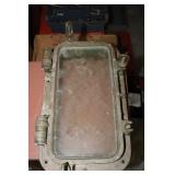 Antique rectangular shaped ships porthole