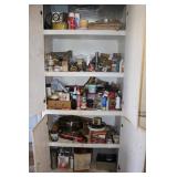 Contents of Cabinet 1 including staple gun
