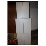 3 white wall cabinets (2) 30' x 12 1/2' x 30' H