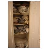 Linen contents of upstairs hall closet
