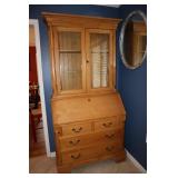 2 Piece pine secretary desk 41 X 18 1/2 X 82