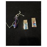 2 Money style clips with decorative